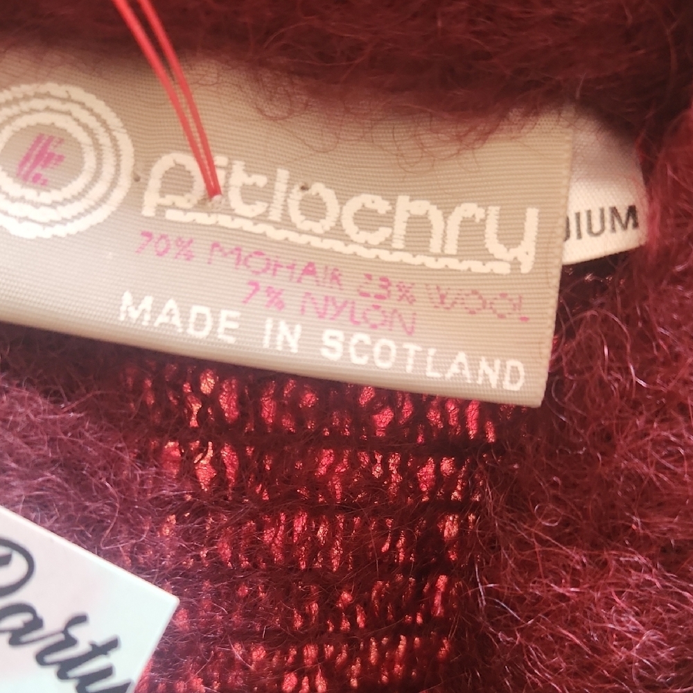 Plum Wool Button-Up Jacket - Picture 3 of 3